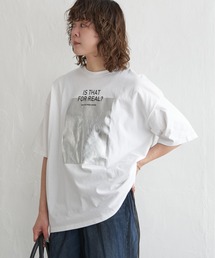 notch. | ロゴ箔プリントオーバーサイズTシャツ(Tシャツ/カットソー)