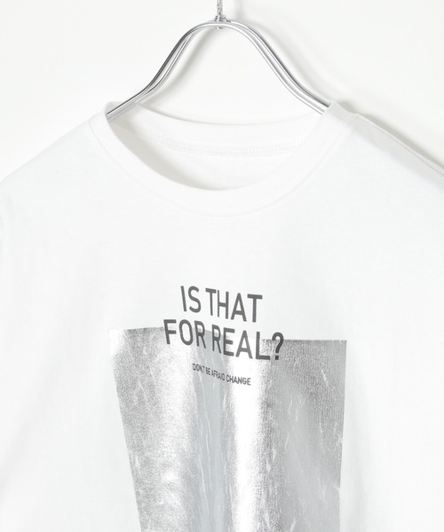 セール】ロゴ箔プリントオーバーサイズTシャツ（Tシャツ