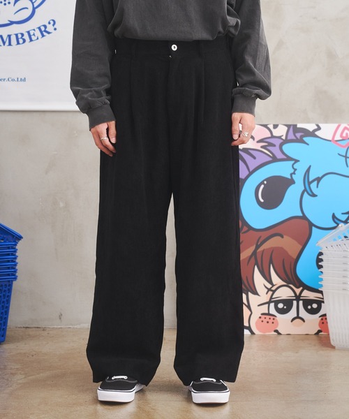 Remember.(リメンバー)の「Corduroy Wide Pants / コーデュロイワイドパンツ / セットアップ可能(その他パンツ・メンズ・ブラック/ネイビー・SMALL/MEDIUM/LARGE)」の18枚目の写真
