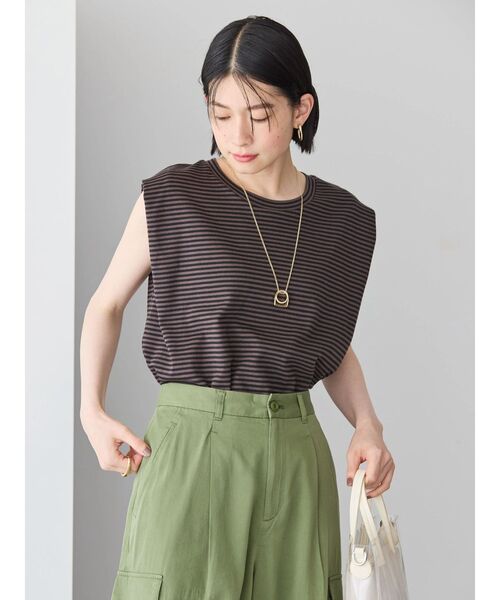 tシャツ ショルダータックノースリーブプルオーバー レディース セール】ショルダータックノースリーブプルオーバー（Tシャツ