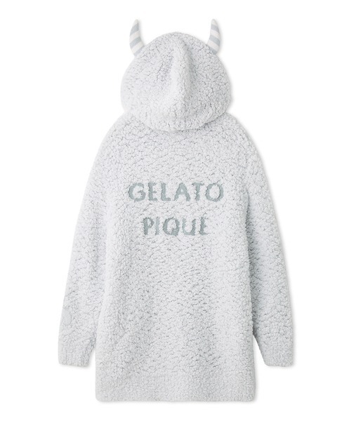 gelato pique 【PIQUE MONSTER】BIGフーディ PIQUE MONSTER Mens Horned Zip up Hoodie Jacket