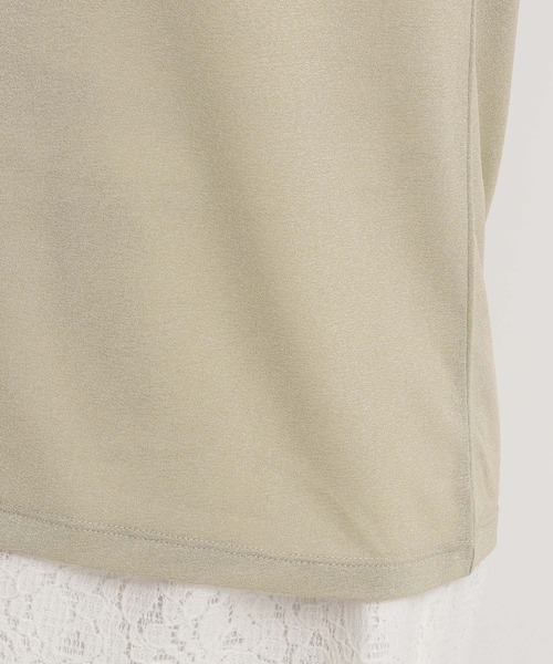 Andemiu（アンデミュウ）の「ラメカットＴ134418（Tシャツ/カットソー・レディース・シルバーグレー/ベージュ/ブラック・FREE）」の11枚目の写真