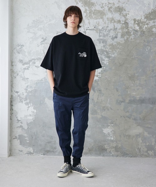 rehacer(レアセル)の「rehacer : New Day Logo Pocket CS / ニューデイ ロゴ ポケットカットソー(Tシャツ/カットソー・メンズ・ホワイト/ブラック・SMALL/MEDIUM/LARGE)」の9枚目の写真
