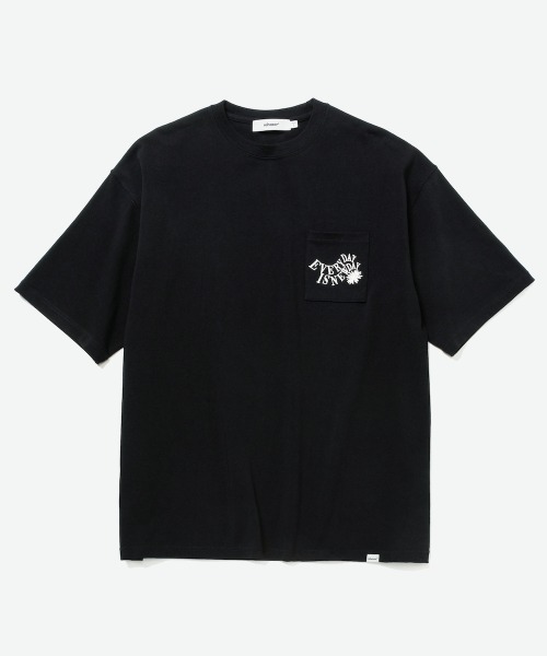 rehacer(レアセル)の「rehacer : New Day Logo Pocket CS / ニューデイ ロゴ ポケットカットソー(Tシャツ/カットソー・メンズ・ホワイト/ブラック・SMALL/MEDIUM/LARGE)」の10枚目の写真