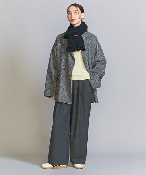 BEAUTY&YOUTH UNITED ARROWS（ビューティーアンドユースユナイテッドアローズ）の「1989 ソリッドニット マフラー/ブラック（ストール/ショール・レディース・ブラック・FREE）」の3枚目の写真