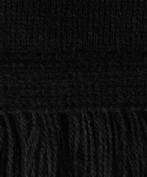 BEAUTY&YOUTH UNITED ARROWS（ビューティーアンドユースユナイテッドアローズ）の「1989 ソリッドニット マフラー/ブラック（ストール/ショール・レディース・ブラック・FREE）」の8枚目の写真