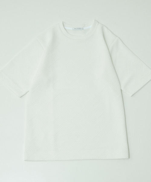 MEN'S MELROSE(メンズメルローズ)の「ブリスタージャガードクルーネックTシャツ(Tシャツ/カットソー・メンズ・ブラウン/ネイビー/ホワイト・3/2/4)」の21枚目の写真