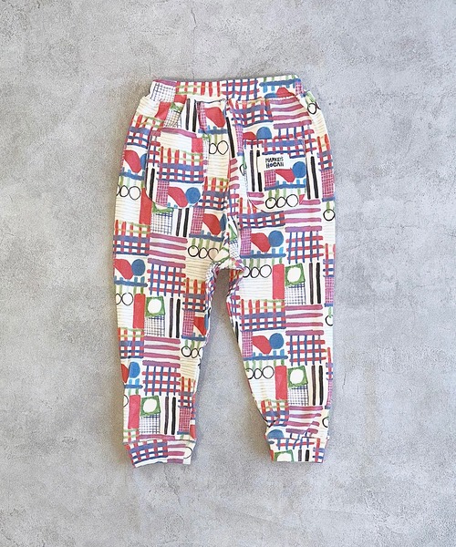 HOGAN RANCH WEAR(ホーガンランチウエア)の「ソウガラサルエルロングパンツ(その他パンツ・キッズ・グレー/オフホワイト/マルチ/ピンク/イエロー/ブラック/ベージュ/グリーン/ストライプ/ブラック系その他・100/130/80/120/110/90/70/95)」の9枚目の写真