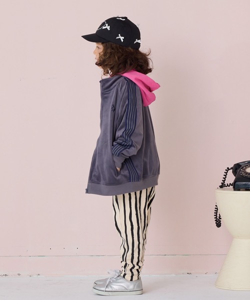 HOGAN RANCH WEAR(ホーガンランチウエア)の「ソウガラサルエルロングパンツ(その他パンツ・キッズ・グレー/オフホワイト/マルチ/ピンク/イエロー/ブラック/ベージュ/グリーン/ストライプ/ブラック系その他・100/130/80/120/110/90/70/95)」の14枚目の写真