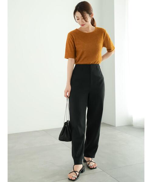 Te chichi(テチチ)の「プードルメッシュプルオーバー(Tシャツ/カットソー・レディース・ブラウン/オフホワイト/ブラック・F)」の9枚目の写真