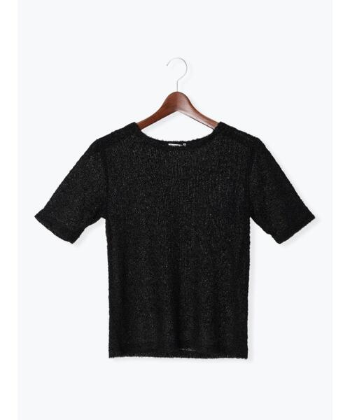 Te chichi(テチチ)の「プードルメッシュプルオーバー(Tシャツ/カットソー・レディース・ブラウン/オフホワイト/ブラック・F)」の17枚目の写真