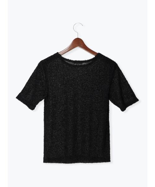 Te chichi(テチチ)の「プードルメッシュプルオーバー(Tシャツ/カットソー・レディース・ブラウン/オフホワイト/ブラック・F)」の18枚目の写真