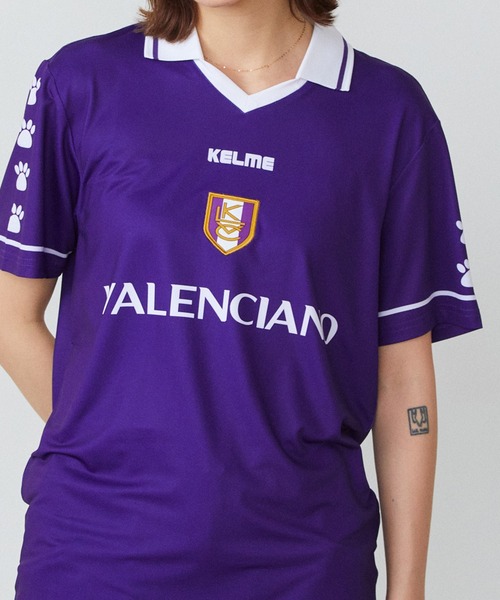ROOPTOKYO（ループトウキョウ）の「VALENCIANO BY KELME/ バレンシアーノバイケレメ GALA SOCCER TOP 半袖シャツ ゲームシャツ プラシャツ（Tシャツ/カットソー・メンズ・パープル/ネイビー・XL/M/L）」の21枚目の写真