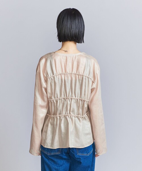 BEAUTY&YOUTH UNITED ARROWS(ビューティーアンドユースユナイテッドアローズ)の「シャーリング リボン シャツ(シャツ/ブラウス・レディース・ブラック/ベージュ・FREE)」の11枚目の写真