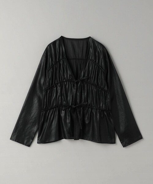 BEAUTY&YOUTH UNITED ARROWS(ビューティーアンドユースユナイテッドアローズ)の「シャーリング リボン シャツ(シャツ/ブラウス・レディース・ブラック/ベージュ・FREE)」の17枚目の写真