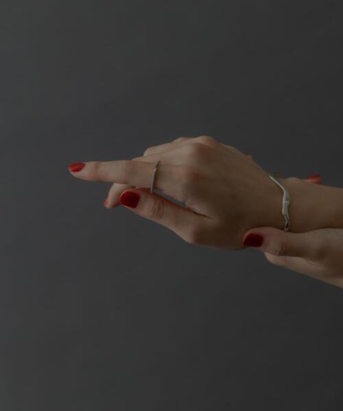 SMELLY（スメリー）の「SMELLY so’　square thin ring（リング・レディース・シルバー・11）」の2枚目の写真