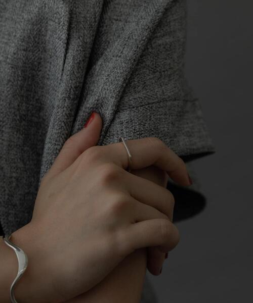 SMELLY（スメリー）の「SMELLY so’　square thin ring（リング・レディース・シルバー・11）」の3枚目の写真