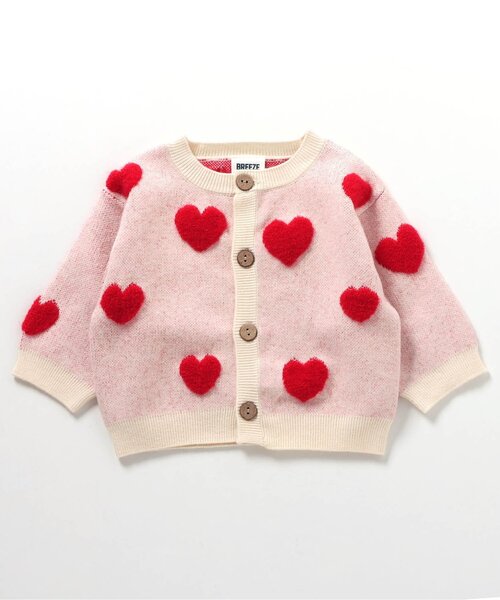 BREEZE（ブリーズ）の「総柄ジャガードカーディガン（カーディガン/ボレロ・キッズ・アイボリー/ブルー/チャコール・70/80）」の10枚目の写真