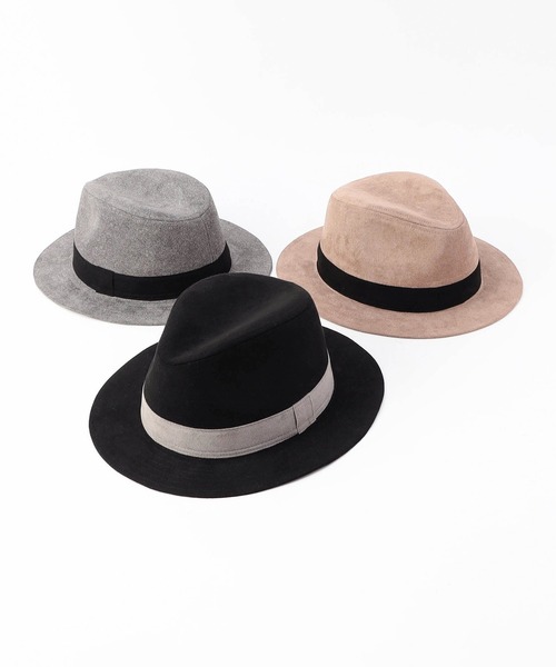 NICOLE CLUB FOR MEN（ニコルクラブフォーメン）の「スウェードハット（ハット・メンズ・ブラック/トップグレー/モカ・FREE）」の8枚目の写真