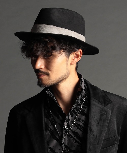 NICOLE CLUB FOR MEN（ニコルクラブフォーメン）の「スウェードハット（ハット・メンズ・ブラック/トップグレー/モカ・FREE）」の10枚目の写真