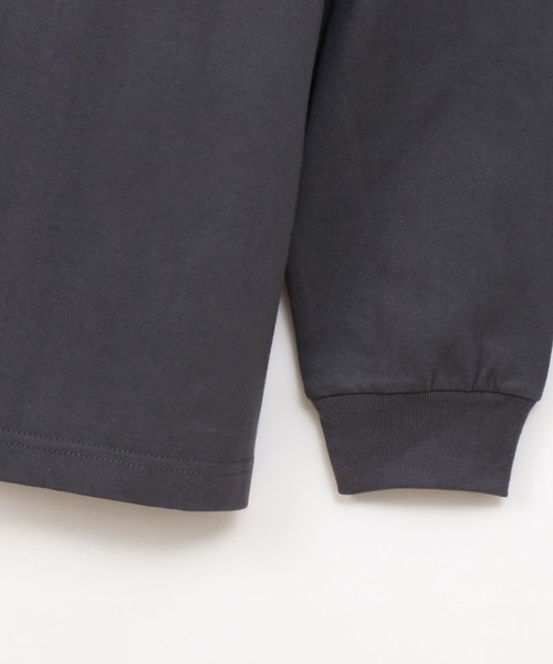 HANES（ヘインズ）の「Hanes BEEFY ロングスリーブTシャツ（Tシャツ/カットソー・メンズ・ホワイト/ブラック/杢グレー/ダークグレー/ネイビー・S/M/L/XL）」の8枚目の写真