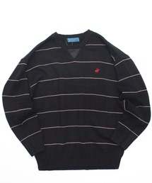 BEVERLY HILLS セーター グレー ハーフジップニットセーター BEVERLY HILLS POLO CLUB