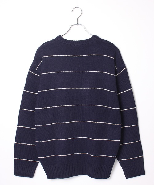 BEVERLY HILLS POLO CLUB(ビバリーヒルズポロクラブ)の「【BEVERLY HILLS POLO CLUB/ビバリーヒルズポロクラブ】ガゼット付きワンポイント刺繍クルーニット(ニット/セーター・メンズ・ネイビー/モカ/ワインレッド/ブラック系1/アイボリー/ブラック系2・M/LL/L)」の16枚目の写真