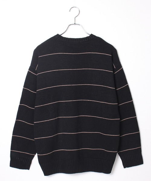 BEVERLY HILLS POLO CLUB(ビバリーヒルズポロクラブ)の「【BEVERLY HILLS POLO CLUB/ビバリーヒルズポロクラブ】ガゼット付きワンポイント刺繍クルーニット(ニット/セーター・メンズ・ネイビー/モカ/ワインレッド/ブラック系1/アイボリー/ブラック系2・M/LL/L)」の10枚目の写真