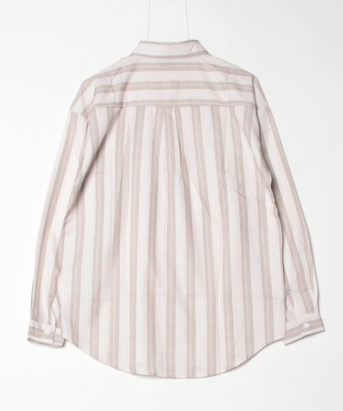 MGV(エムジーヴィー)の「ストライプイージーシャツ(シャツ/ブラウス・メンズ・ベージュ/グリーン・MEDIUM/LARGE/X-LARGE)」の6枚目の写真