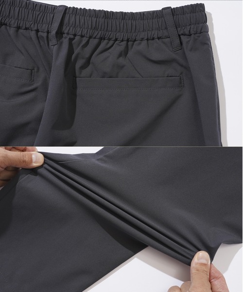 jiggys shop（ジギーズショップ）の「撥水ストレッチテーパードイージーパンツスラックス（スラックス・メンズ・チャコールグレー/ブラック/ベージュ・SMALL/MEDIUM/LARGE/X-LARGE）」の9枚目の写真