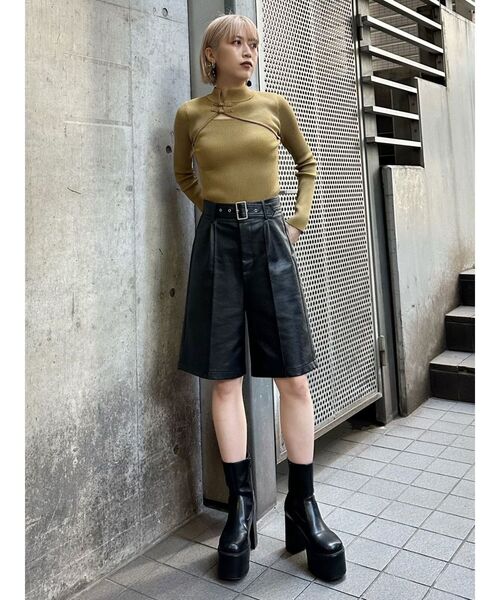 デザインステッチスクエアブーツ（ブーツ）｜MURUA（ムルーア）