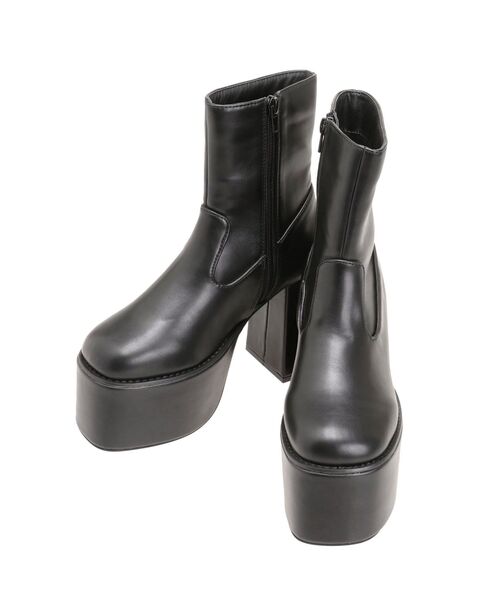 デザインステッチスクエアブーツ（ブーツ）｜MURUA（ムルーア）