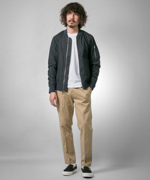 URBAN RESEARCH（アーバンリサーチ）の「UR 製品染めタックパンツ（その他パンツ・メンズ・カーキ/ベージュ/ネイビー・LARGE/MEDIUM）」の10枚目の写真