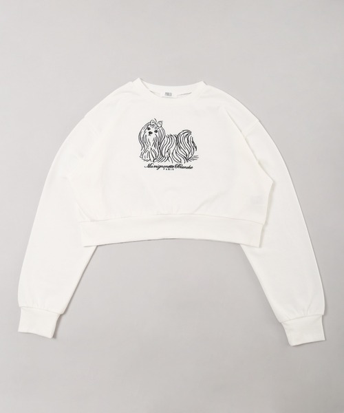 PHILLY（フィリー）の「【PHILLY】ドッグ刺繍ショートスウェット（スウェット・レディース・グレー/ホワイト・FREE）」の11枚目の写真