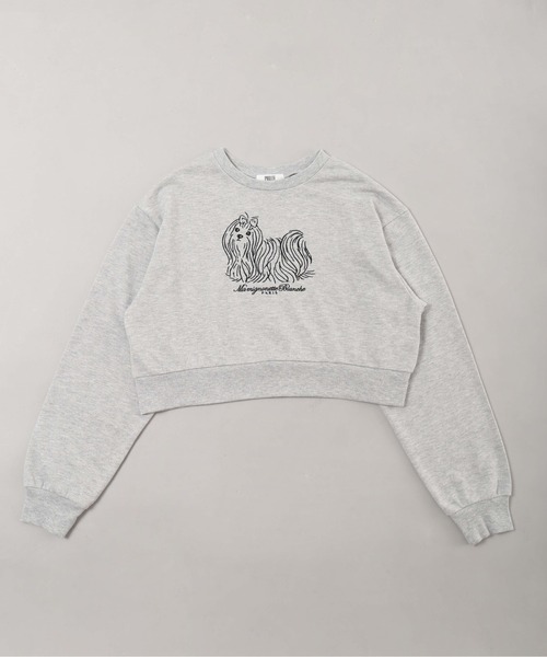 PHILLY（フィリー）の「【PHILLY】ドッグ刺繍ショートスウェット（スウェット・レディース・グレー/ホワイト・FREE）」の12枚目の写真