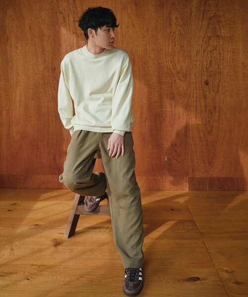 URBAN RESEARCH DOORS(アーバンリサーチドアーズ)の「『UR TECH 200日ニット』クルーネックプルオーバー(ニット/セーター・メンズ・オフホワイト/ブルー/チャコールグレー・MEDIUM/LARGE/X-LARGE)」の6枚目の写真