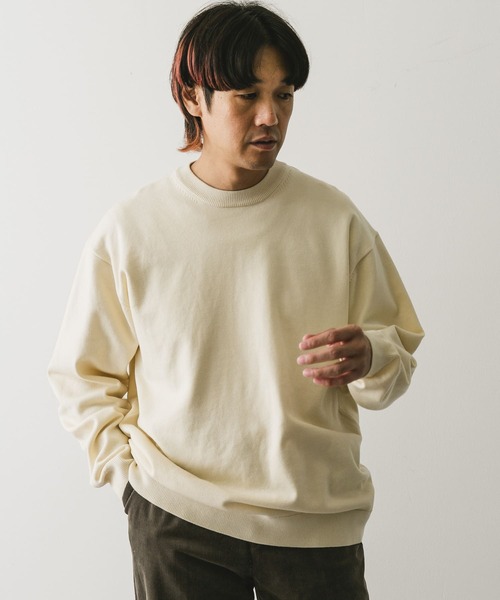 URBAN RESEARCH DOORS(アーバンリサーチドアーズ)の「『UR TECH 200日ニット』クルーネックプルオーバー(ニット/セーター・メンズ・オフホワイト/ブルー/チャコールグレー・MEDIUM/LARGE/X-LARGE)」の20枚目の写真
