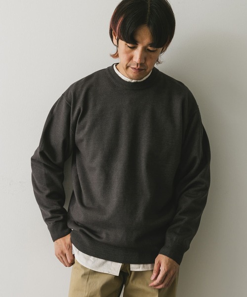 【Noeさん専用】アーバンリサーチ ドアーズ　クルーネック　プルオーバー セール】『UR TECH 200日ニット』クルーネックプルオーバー