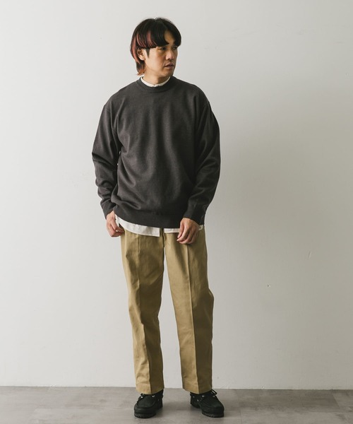 セール】『UR TECH 200日ニット』クルーネックプルオーバー
