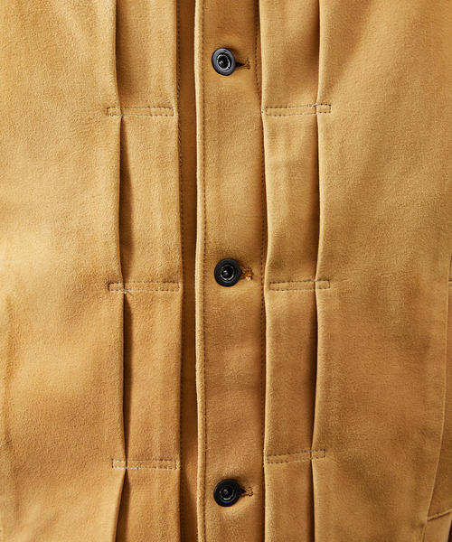 SLOW スロウ / Leather mix Jacket シープレザーミックスジャケット