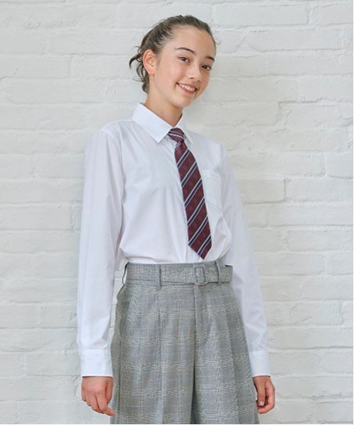 pom ponette junior（ポンポネットジュニア）の「*ストライプネクタイ（ネクタイ・キッズ・エンジ/ベージュ/ブルー・FREE）」の10枚目の写真