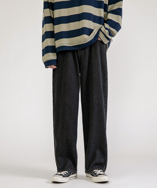 INTERPLAY（インタープレイ）の「【INTERPLAY select】Loose-fit 5pocket Denim Pants（デニムパンツ・メンズ・ライトブルー/ブラック/インディゴブルー/グレー/その他1・SMALL/LARGE/X-LARGE/MEDIUM）」の9枚目の写真