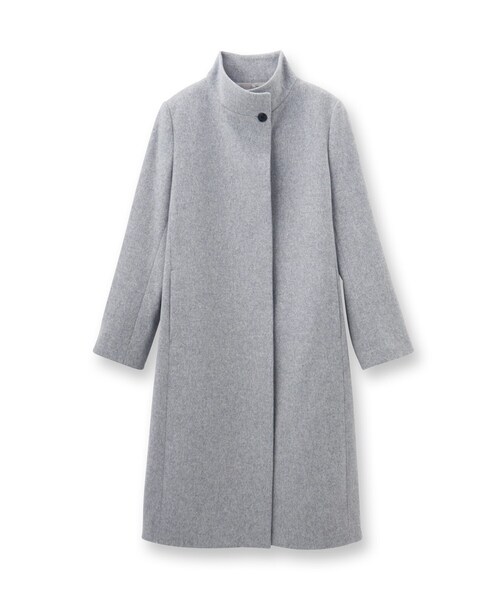 INDIVI(インディヴィ)の「◆【ウール】名品スタンドカラーコート(その他アウター・レディース・キャメル/グレー系4/ブラック/アイボリー系8・40/38/36/05/15 /13/19)」の5枚目の写真