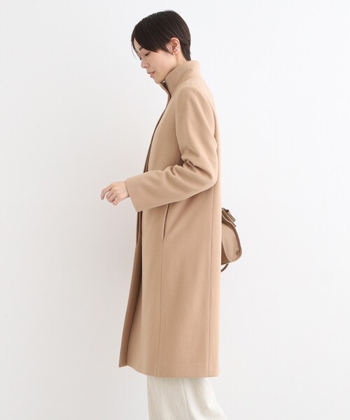 INDIVI(インディヴィ)の「◆【ウール】名品スタンドカラーコート(その他アウター・レディース・キャメル/グレー系4/ブラック/アイボリー系8・40/38/36/05/15 /13/19)」の6枚目の写真