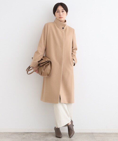 セール】【ウール】名品スタンドカラーコート（その他アウター