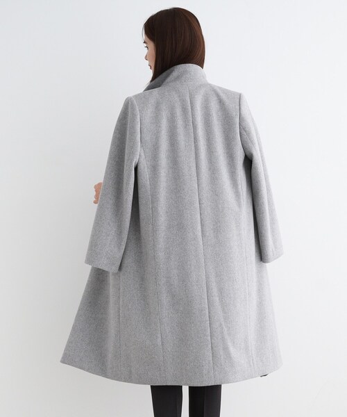 INDIVI(インディヴィ)の「◆【ウール】名品スタンドカラーコート(その他アウター・レディース・キャメル/グレー系4/ブラック/アイボリー系8・40/38/36/05/15 /13/19)」の15枚目の写真