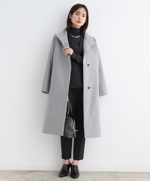セール】【ウール】名品スタンドカラーコート（その他アウター
