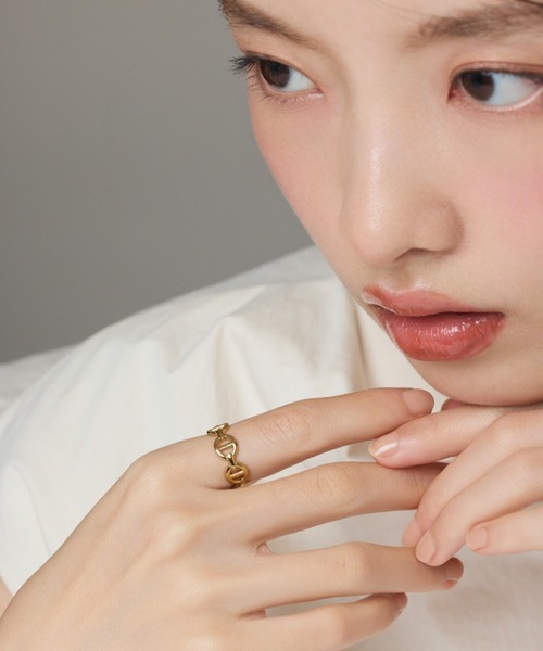 ciite' surgical stainless(シーテサージカルステンレス)の「【 金属アレルギー対応 】 チェーンモチーフリング サージカルステンレス(リング・レディース・シルバー/ゴールド・11号/9号)」の19枚目の写真