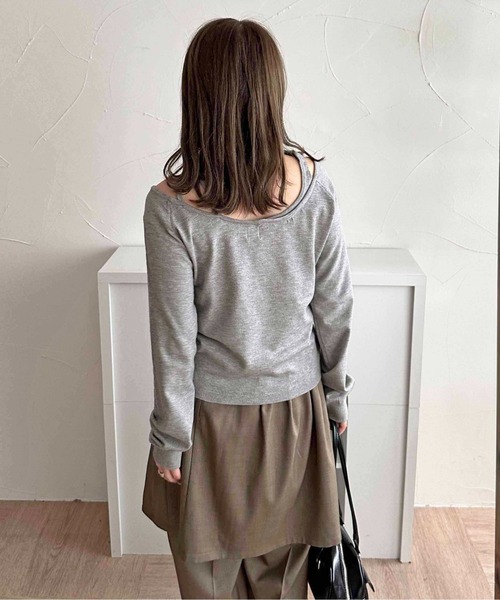 apres jour clair(アプレジュールクレア)の「【apres jour clair】レイヤードニットトップス【ZOZOTOWN限定アイテム】(ニット/セーター・レディース・ネイビー/アイボリー/グレー/ベージュ・フリー/X-LARGE)」の18枚目の写真
