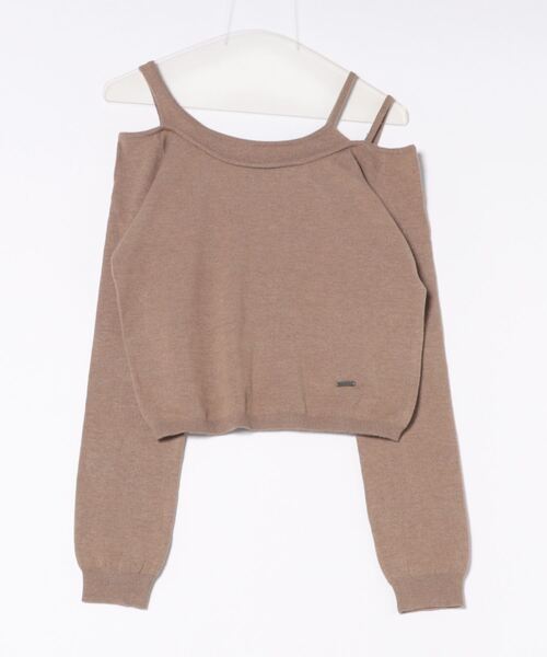 apres jour clair(アプレジュールクレア)の「【apres jour clair】レイヤードニットトップス【ZOZOTOWN限定アイテム】(ニット/セーター・レディース・ネイビー/アイボリー/グレー/ベージュ・フリー/X-LARGE)」の5枚目の写真
